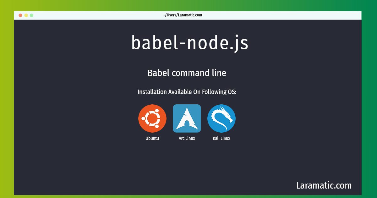babel node js