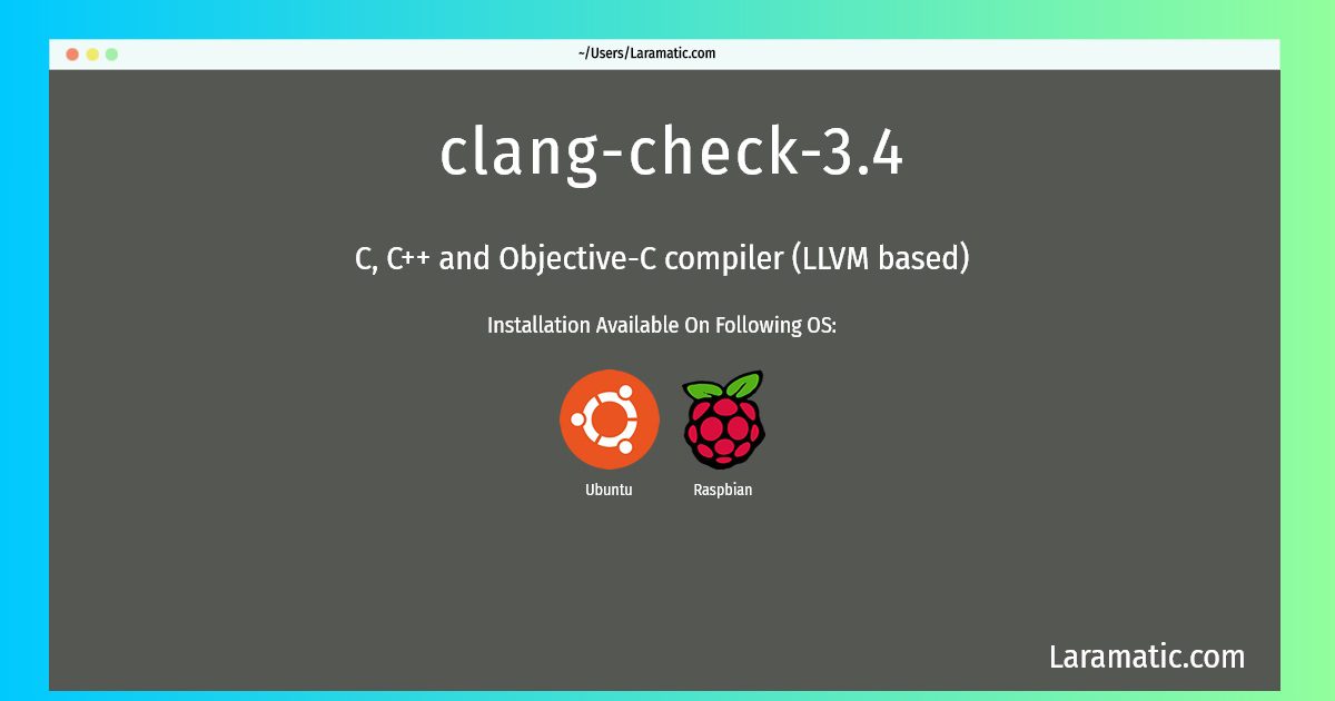 clang check 3 4