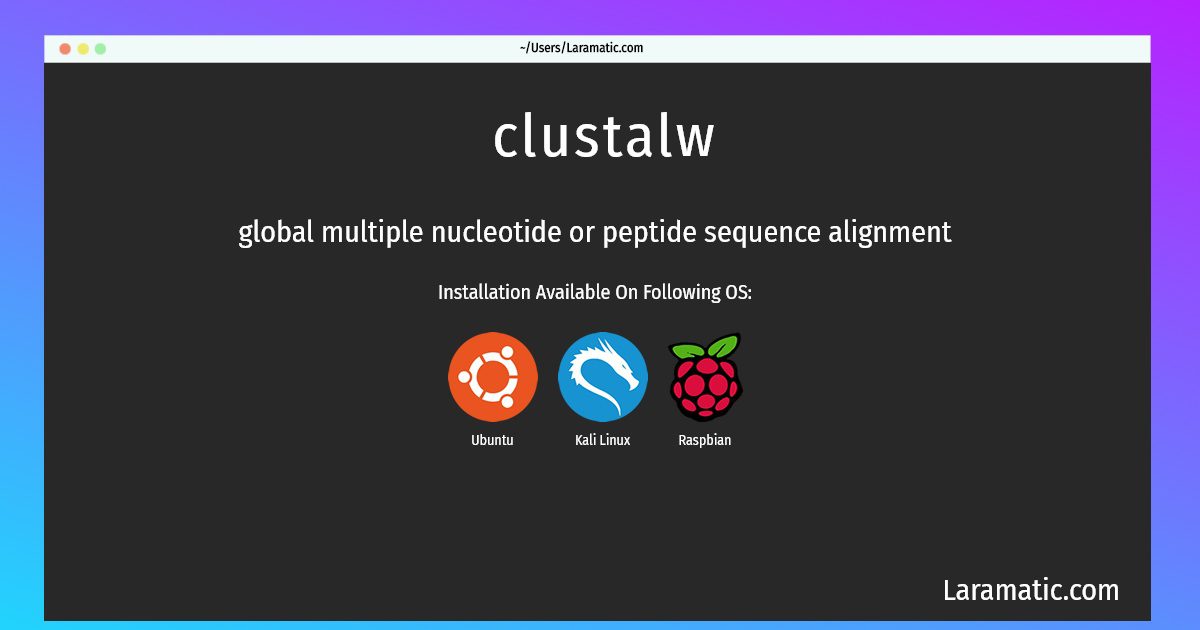 clustalw download free mac