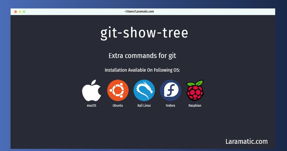 git show tree