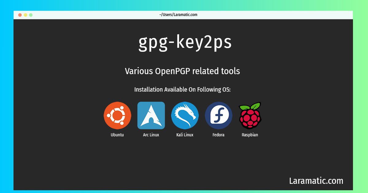 gpg key2ps