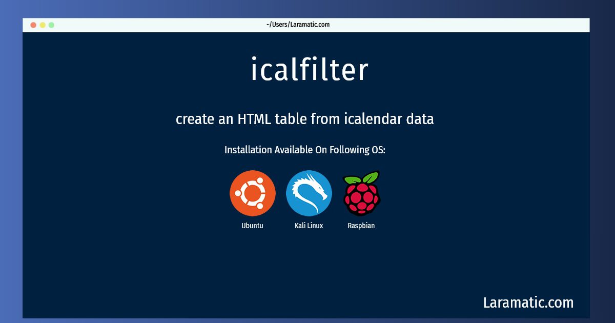 icalfilter