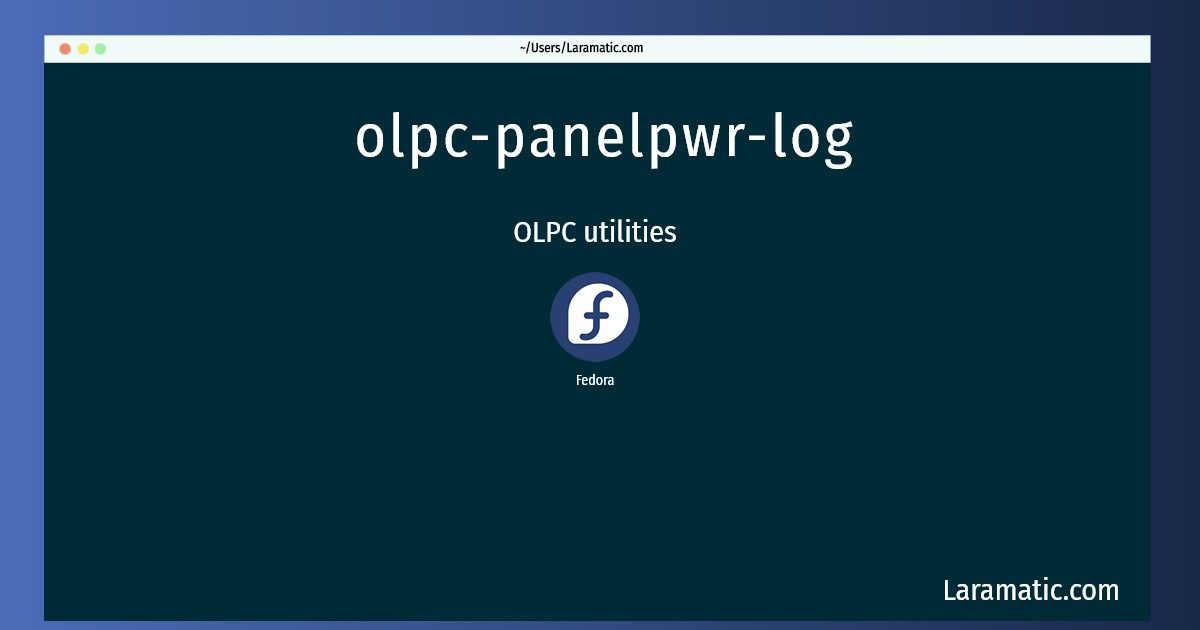 olpc panelpwr log