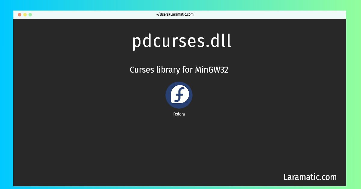 pdcurses library commands