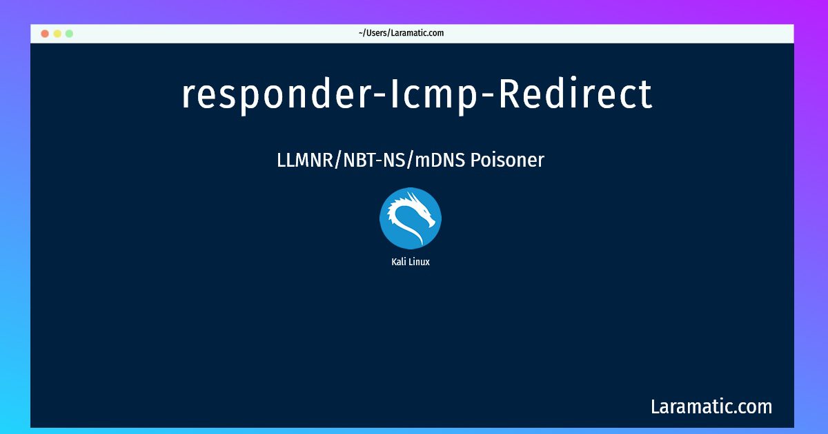 responder icmp redirect