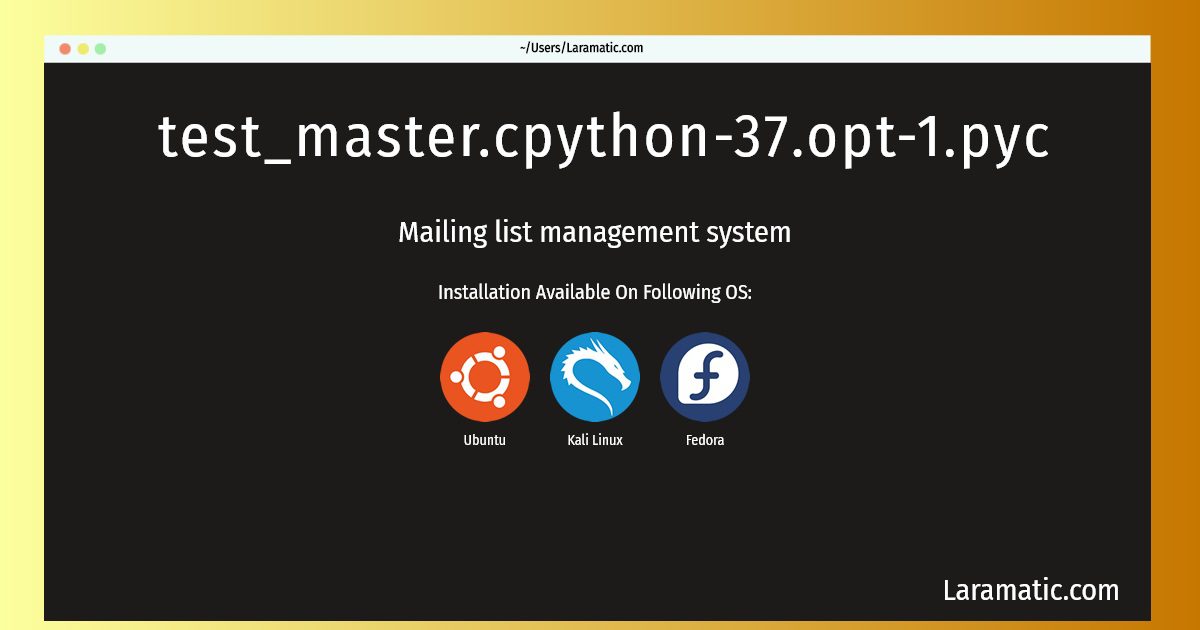 test master cpython 37 opt 1 pyc