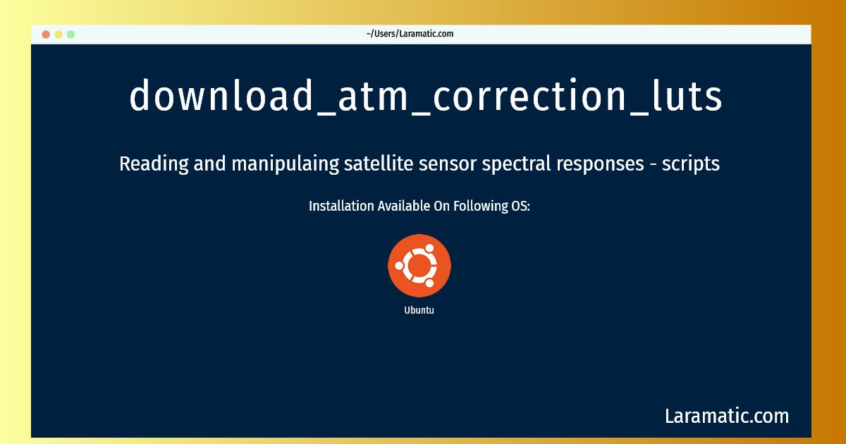 download atm correction luts