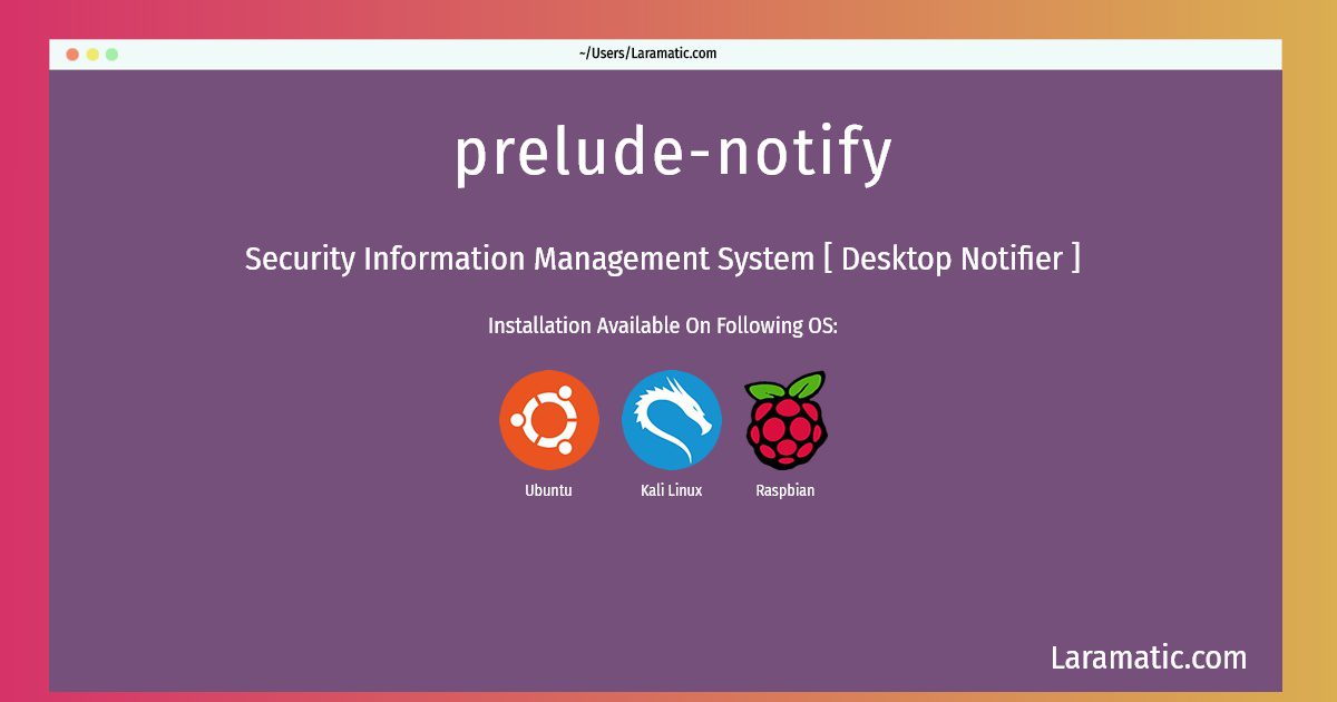 prelude notify