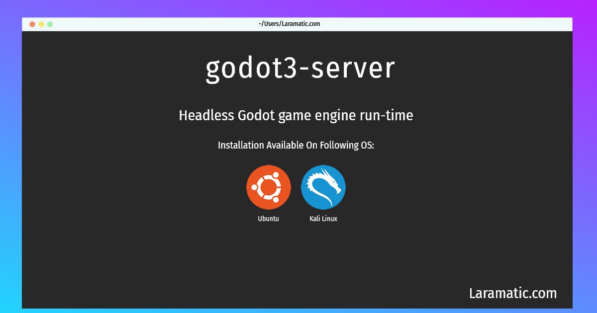 godot3 server