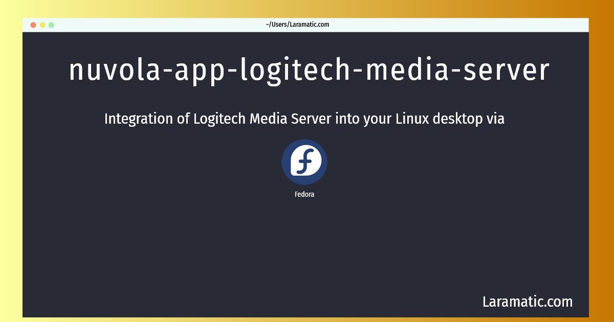 nuvola app logitech media server