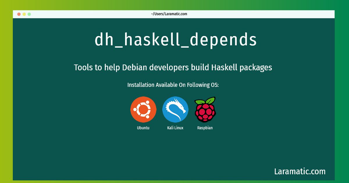 dh haskell depends