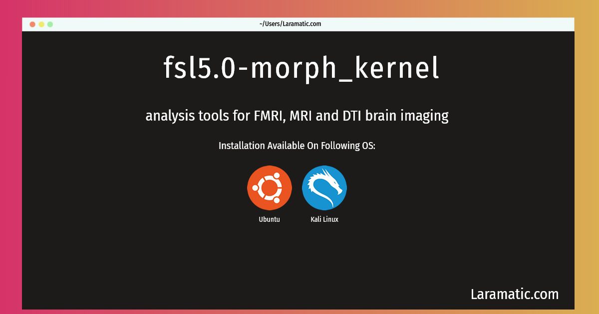 fsl5 0 morph kernel