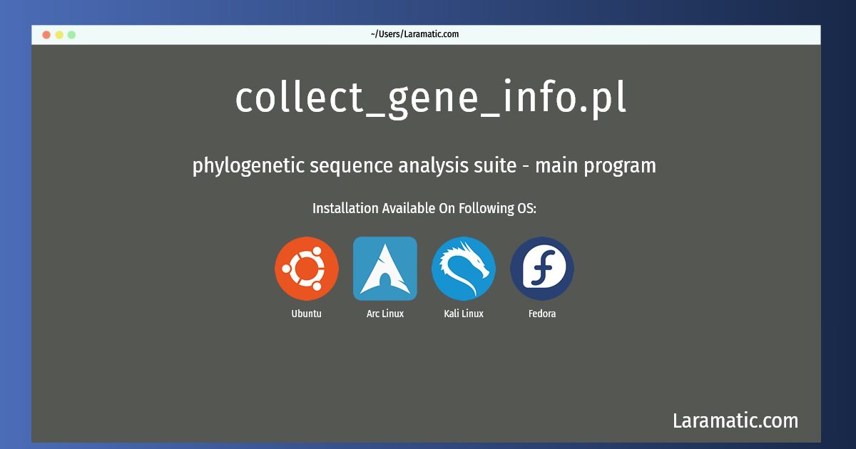 collect gene info pl