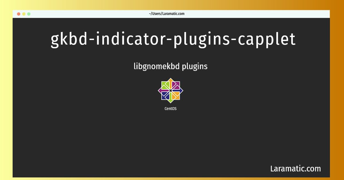 gkbd indicator plugins capplet