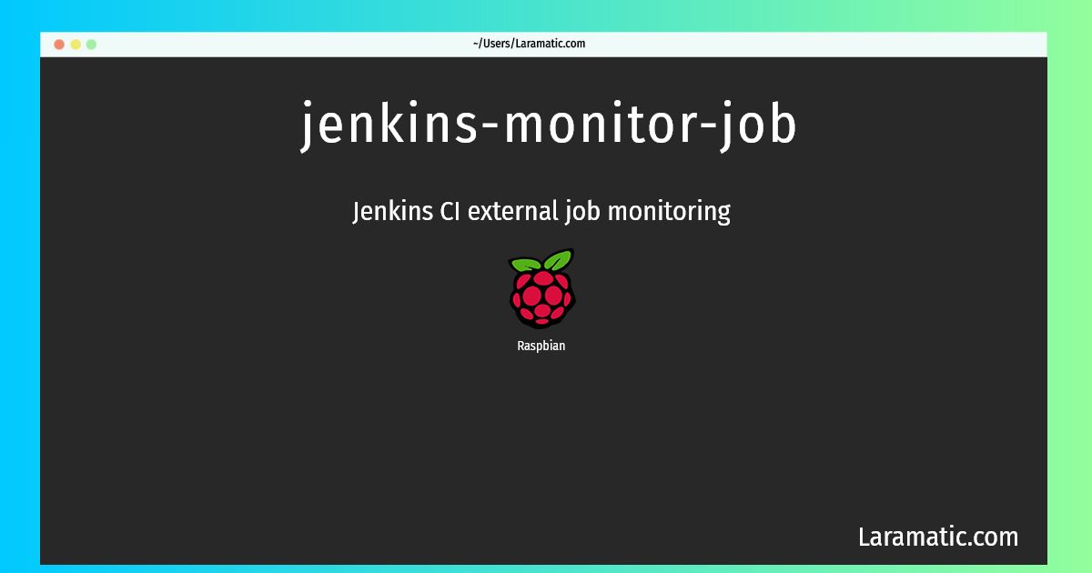 jenkins monitor job