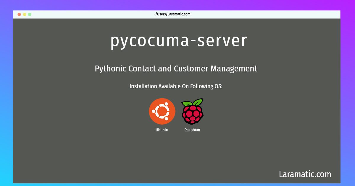 pycocuma server