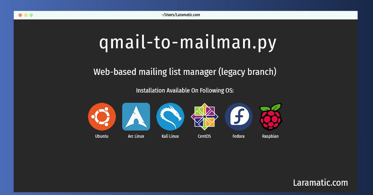 qmail to mailman py