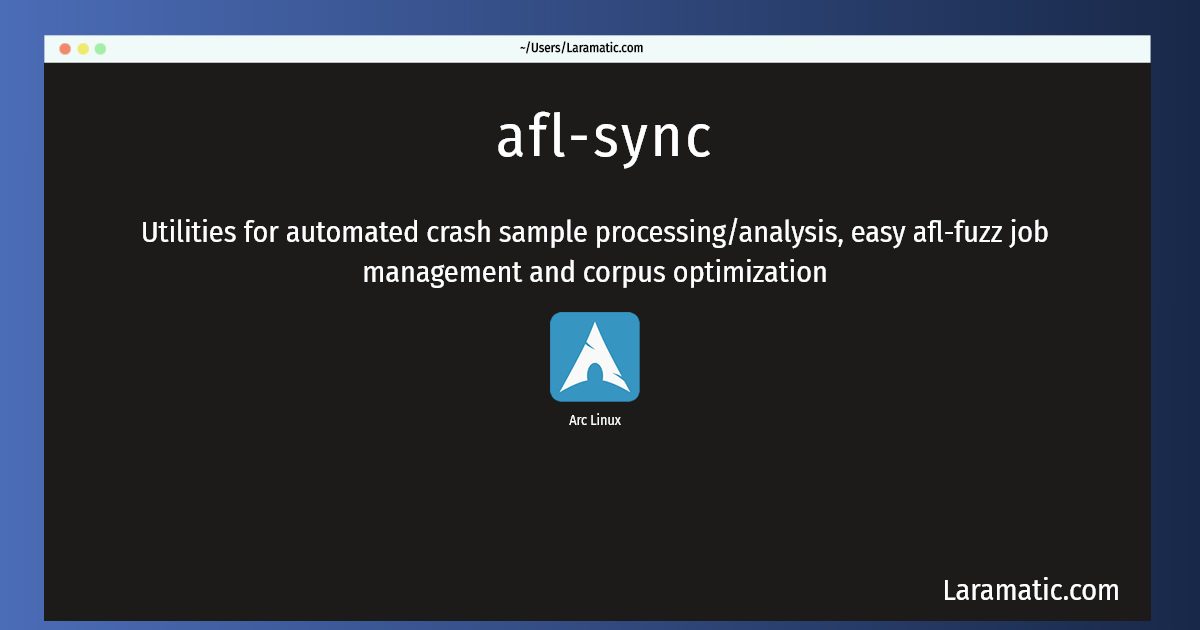 how-to-install-afl-sync-laramatic