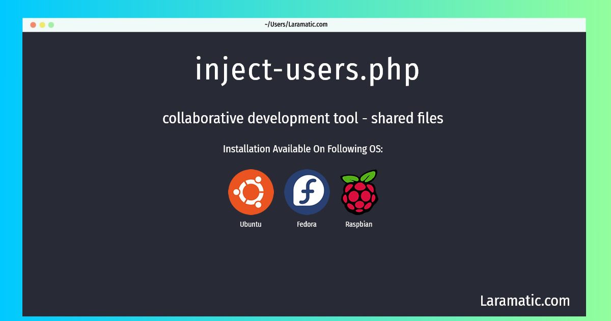 inject users php