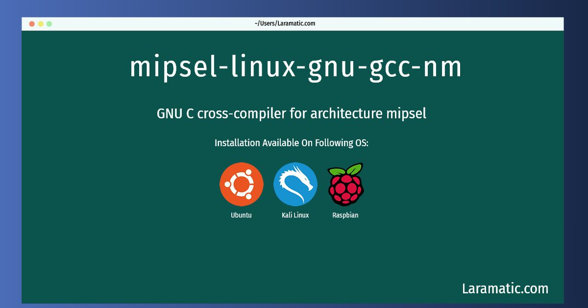 mipsel linux gnu gcc nm