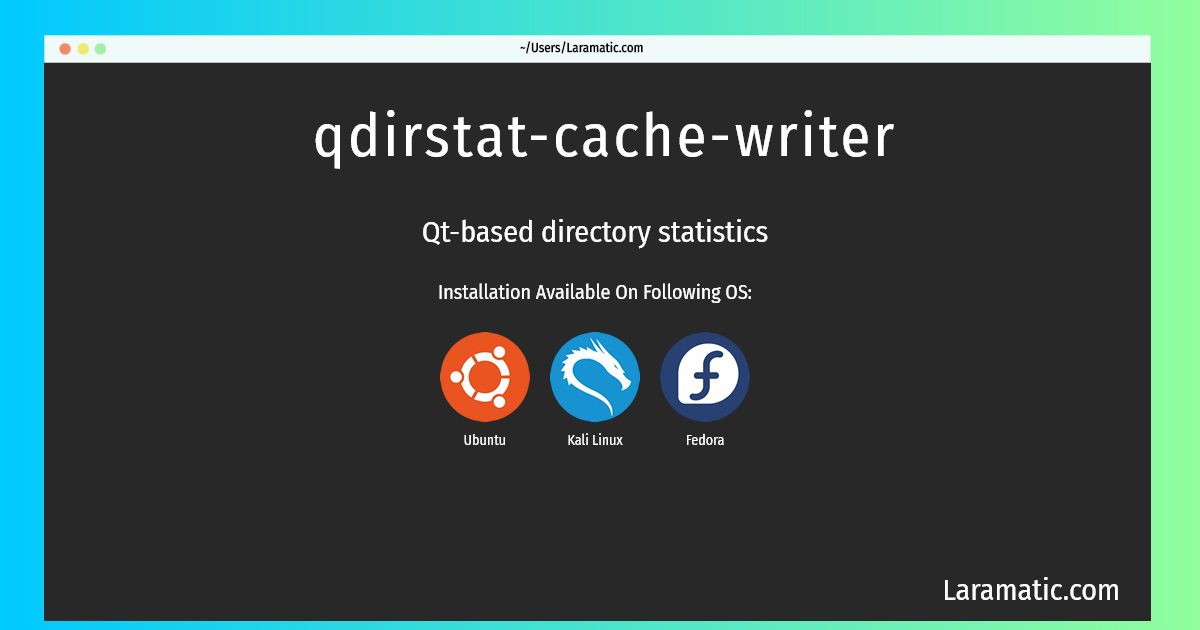 qdirstat cache writer