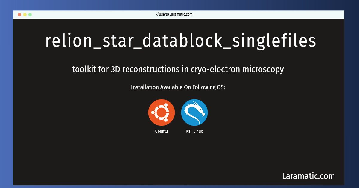 relion star datablock singlefiles