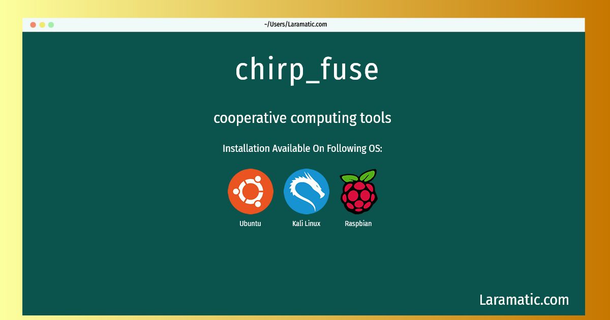 Install Fuse Linux _ Cloud Storage FUSE – AIWUHP