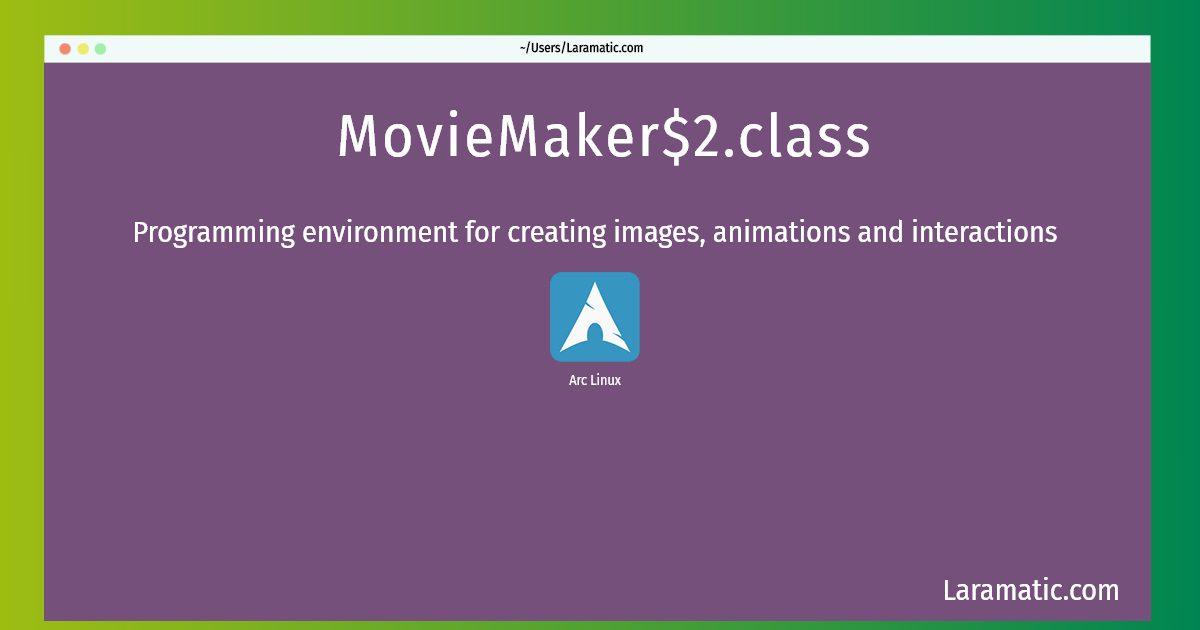 moviemaker2 class