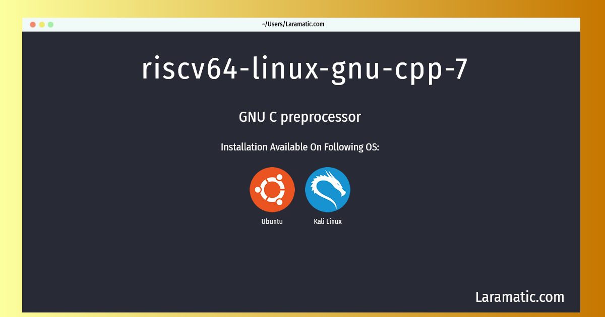 riscv64 linux gnu cpp 7