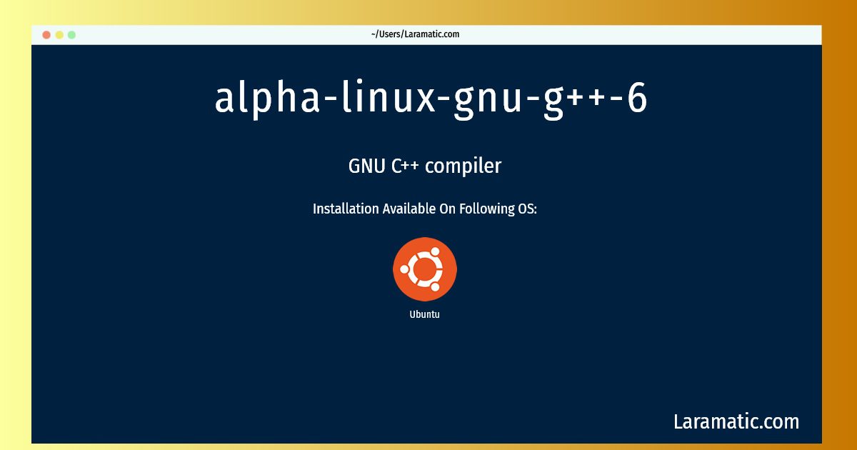 alpha linux gnu g 6