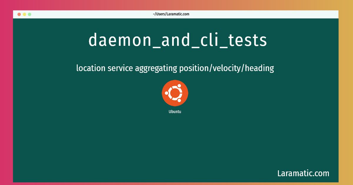 daemon and cli tests