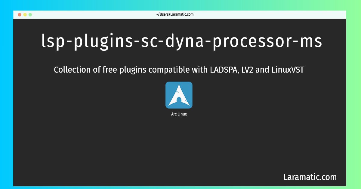 lsp plugins sc dyna processor ms
