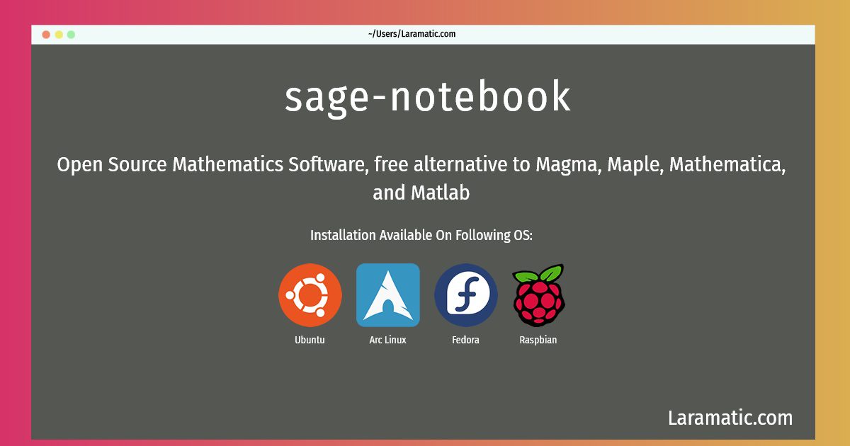 sage notebook