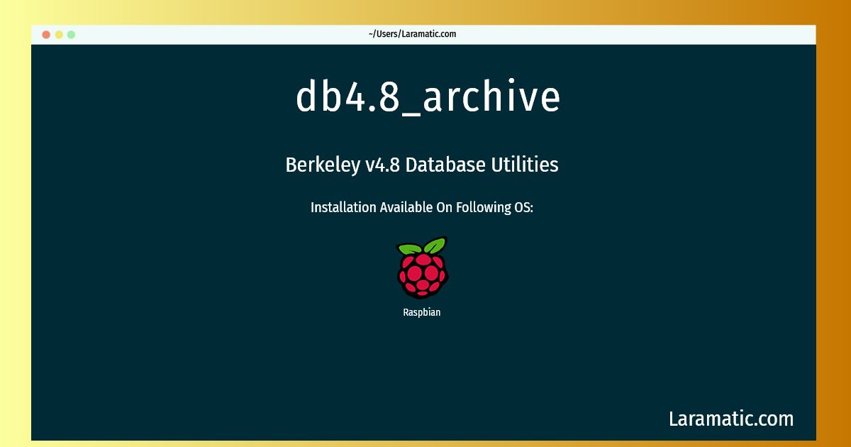 db4 8 archive