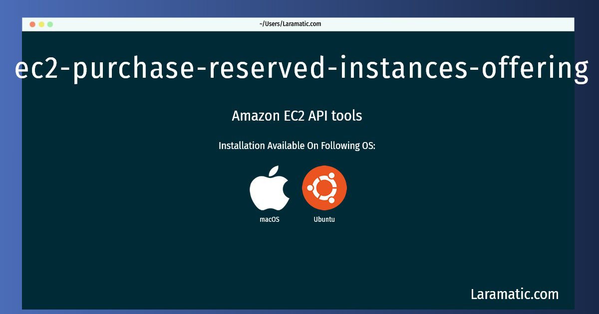 ec2 purchase reserved instances offering