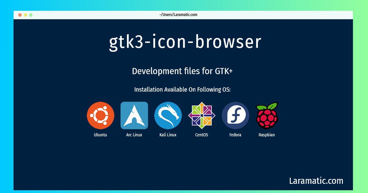 gtk3 icon browser