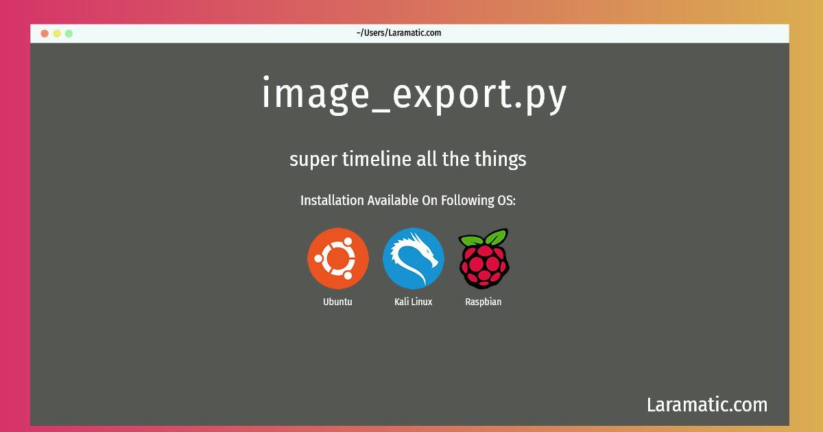 image export py