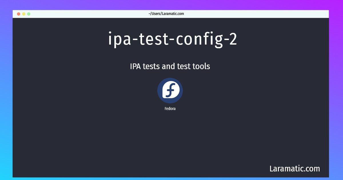 ipa test config 2