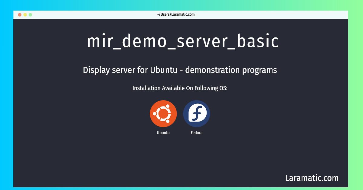 mir demo server basic