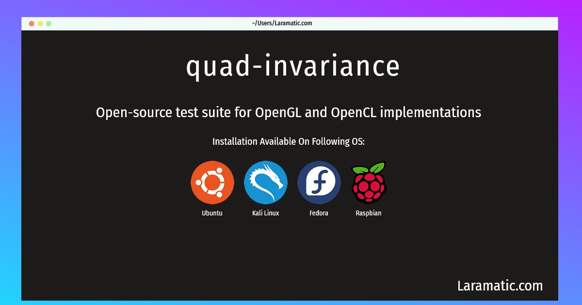 quad invariance