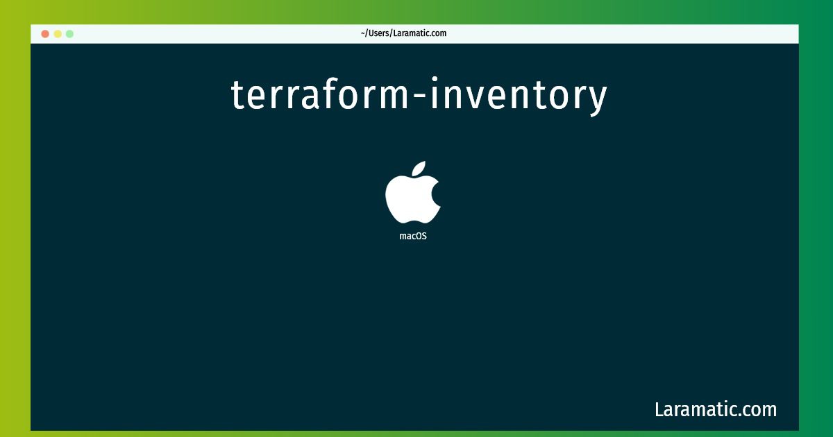 terraform inventory
