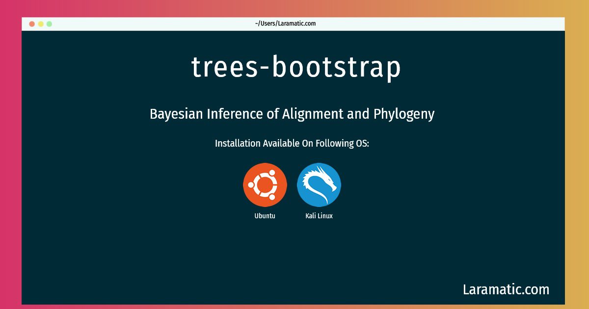 trees bootstrap