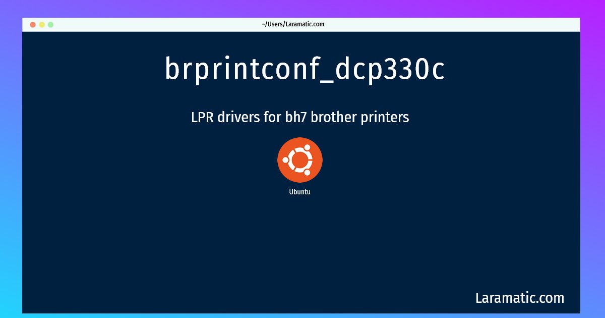 brprintconf dcp330c