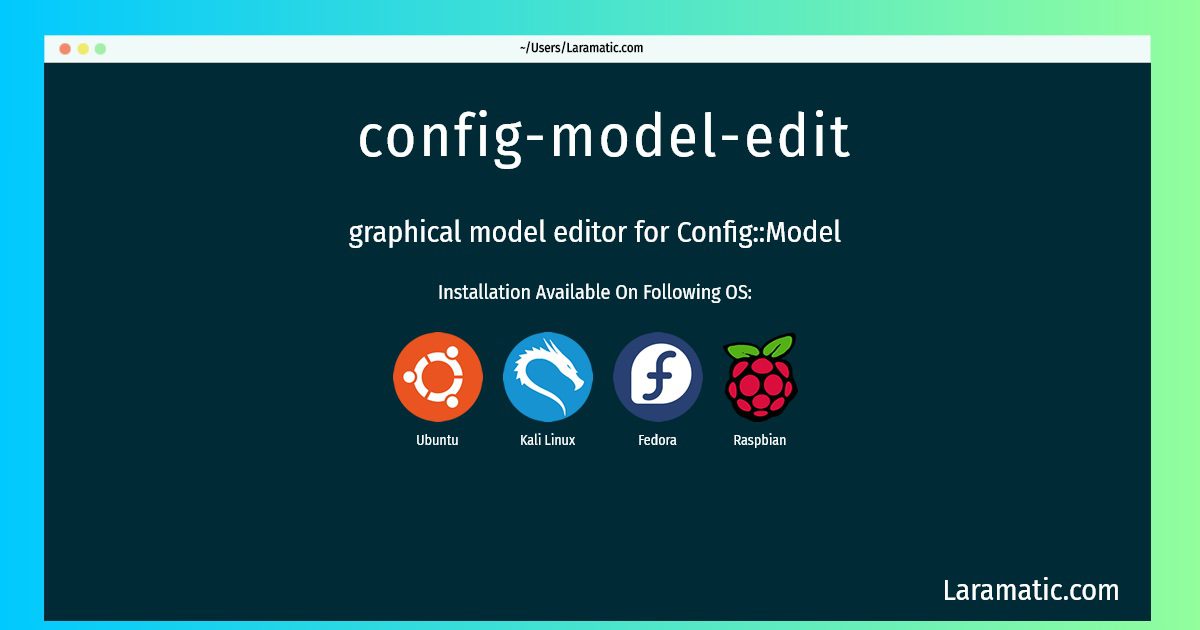 config model edit