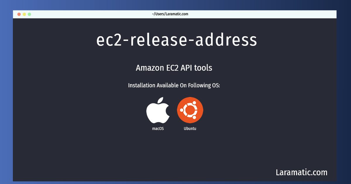 ec2 release address