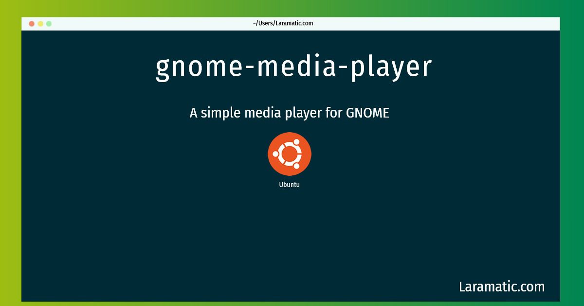 gnome media player