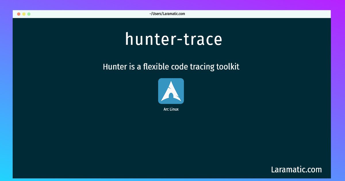 hunter trace