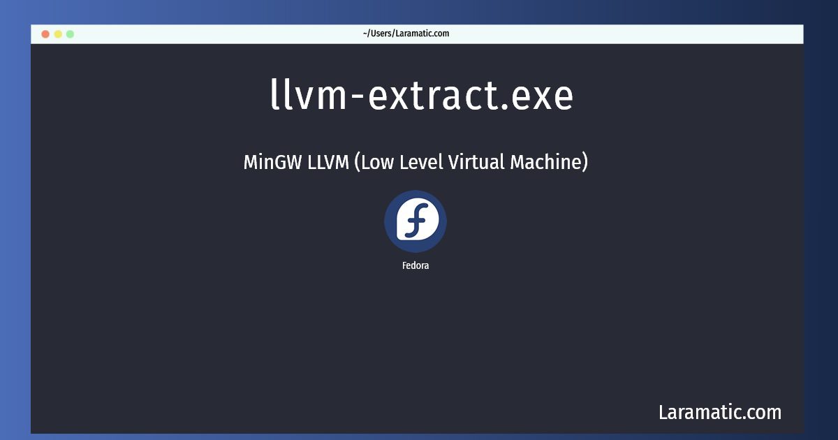 llvm extract