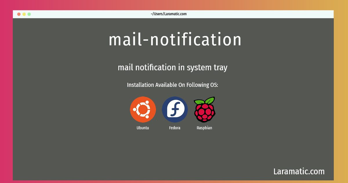 mail notification