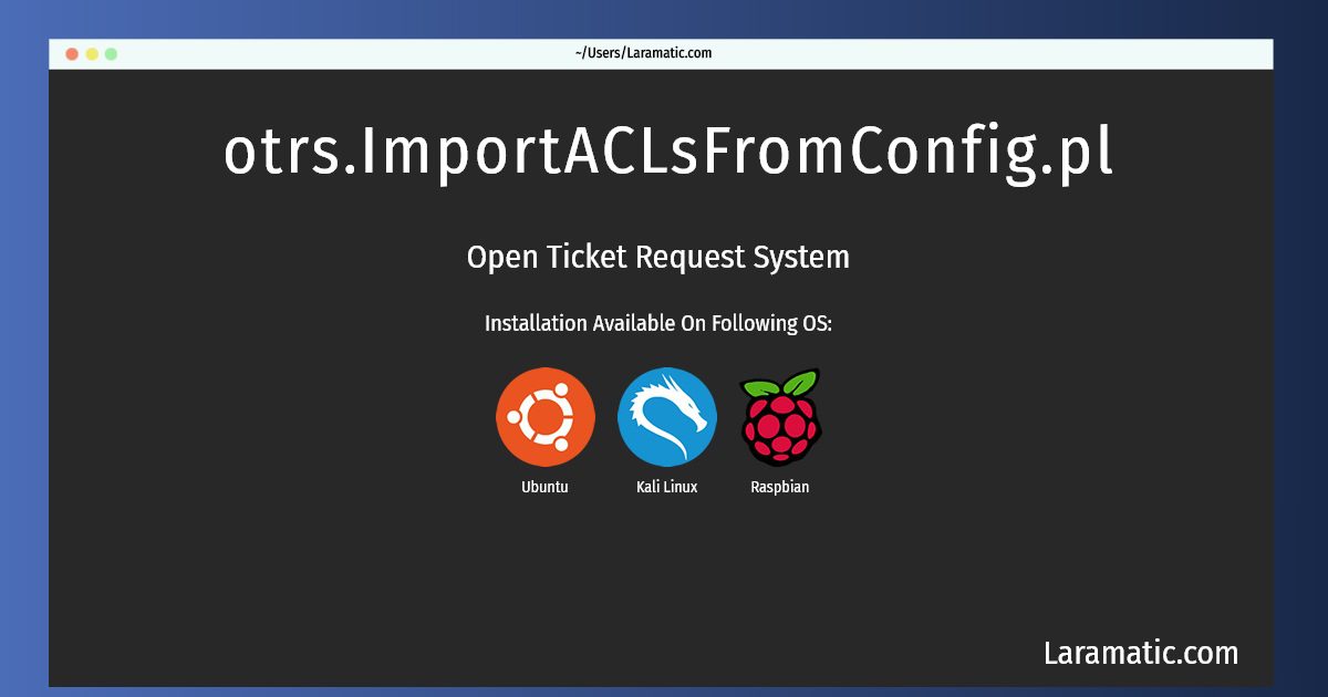 otrs importaclsfromconfig pl